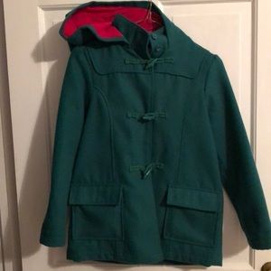 Girls wool coat with hood